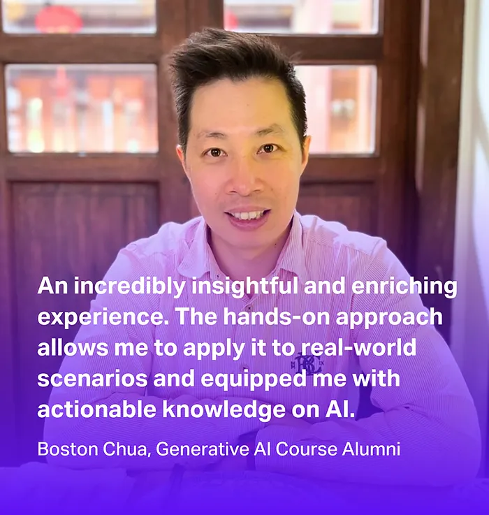 Boston Chua Gen AI Alumni Vertical Institute